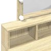 vidaXL Dressing Table Sonoma oak Engineered wood, glass