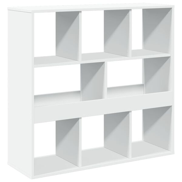 vidaXL Book Cabinet White Engineered Wood Medium Book Cabinet