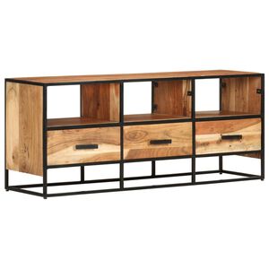 vidaXL TV Cabinet Natural wood, Black