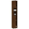 vidaXL Bathroom Cabinet Brown Oak Engineered Wood Tall Bathroom Cabinet