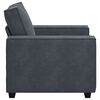 vidaXL Sofa Chair Dark gray Velvet One Seater Durable Armchair