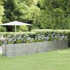 vidaXL Garden Raised Bed Silver Powder-coated steel Large Durable