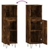 vidaXL Bathroom Cabinet Smoked oak Engineered wood Tall Bathroom Cabinet