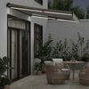 vidaXL Retractable Awning Anthracite and white