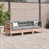vidaXL Garden Sofa Set Reddish-brown, Grey