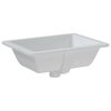 vidaXL Bathroom Sink White 18.3x13.8x7.1" Rectangular Ceramic