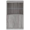 vidaXL Sideboard Grey Sonoma Engineered wood 23.8x14.6x39.4 in Sideboard