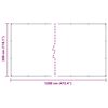 vidaXL Clear Tarpaulin with Eyelets 9.8x39.4' PVC