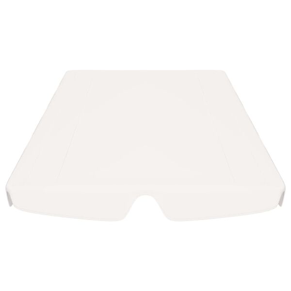 vidaXL Replacement Canopy for Garden Swing White 74"/66.1"x57.1"/43.3"