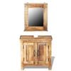 vidaXL Bathroom Furniture Set Various Natural Wood Shades Solid Mango Wood