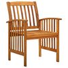 vidaXL Garden Dining Set Acacia Wood Natural Solid Acacia wood Standard