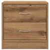 vidaXL Bedside Cabinet Set of 2 Artisan Oak Engineered Wood Small
