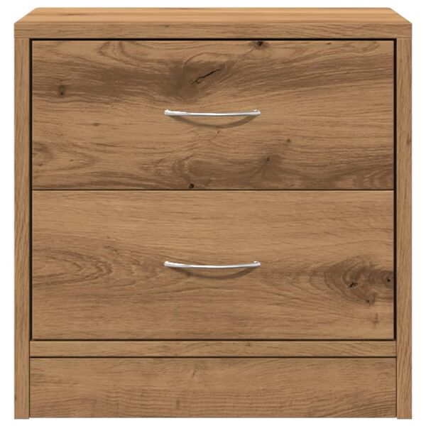 vidaXL Bedside Cabinet Set of 2 Artisan Oak Engineered Wood Small