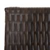 vidaXL Room Divider 6 Panels Brown Poly Rattan