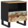 vidaXL Bedside Cabinet Mixed Colors Reclaimed Wood, Engineered Wood, Metal