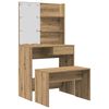 vidaXL Dressing Table Set Artisan Oak Engineered wood, acrylic Medium