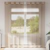 vidaXL Voile Curtains with Grommets 2 pcs Light Brown