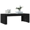 vidaXL Coffee Table Black Engineered wood Medium Simple Coffee Table