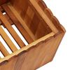 vidaXL Raised Bed Natural wood color Solid acacia wood Large Planters