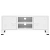 vidaXL TV Cabinet White Metal