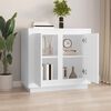 vidaXL Sideboard White Engineered Wood Medium Sideboard Rectangular