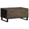 vidaXL Coffee Table Black Solid mango wood, engineered wood, metal Medium