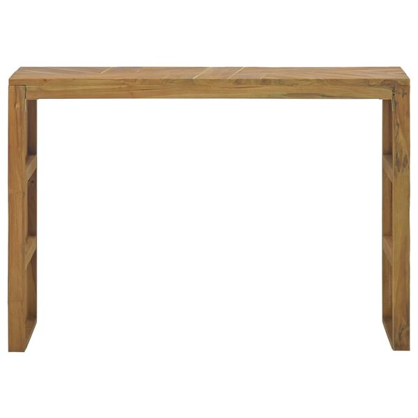 vidaXL Console Table Teak Solid teak wood 43.3 x 13.8 x 29.5 in