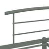 vidaXL Bed Frame Grey Metal 47.2x78.7 in Heavy-Duty Bed Frame