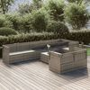 vidaXL Garden Lounge Set Grey, Dark Grey