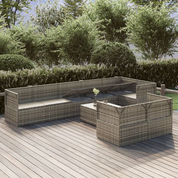 vidaXL Garden Lounge Set Grey, Dark Grey