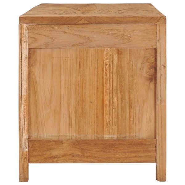 vidaXL TV Cabinet Teak Solid teak wood 39.4 x 11.8 x 13.8 in