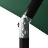 vidaXL Parasol Green Polyester, powder-coated aluminum Large Tiltable