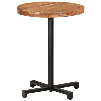 vidaXL Bistro Table Round Ø23.6"x29.5" Solid Acacia Wood