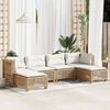 vidaXL Garden Sofa Set Beige