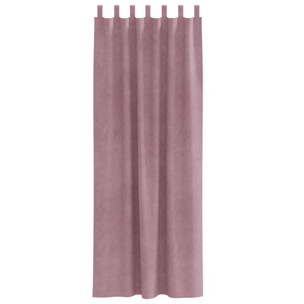 vidaXL Blackout Curtains 2 pcs Dark Pink 55.12 x 88.58 in Velvet
