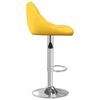 vidaXL Bar Stool Set of 2 Mustard yellow