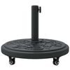 vidaXL Parasol Base Black Ø38-48 mm Polyethylene, concrete, and iron