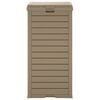vidaXL Outdoor Garbage Bin Light Brown 16.1"x16.1"x33.9" Polypropylene