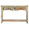 vidaXL Console Table Multi-colored with green, brown, beige