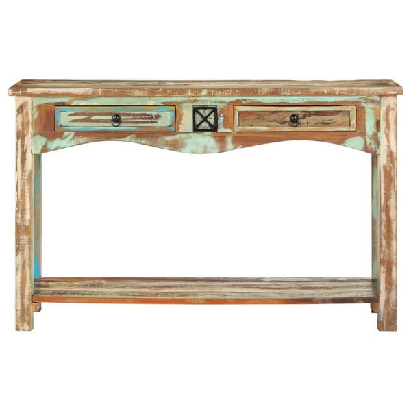 vidaXL Console Table Multi-colored with green, brown, beige