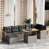vidaXL Garden Sofa Set Grey and Dark grey