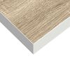 vidaXL Wall Shelf Set of 2 Oak and White Honeycomb MDF, metal Medium