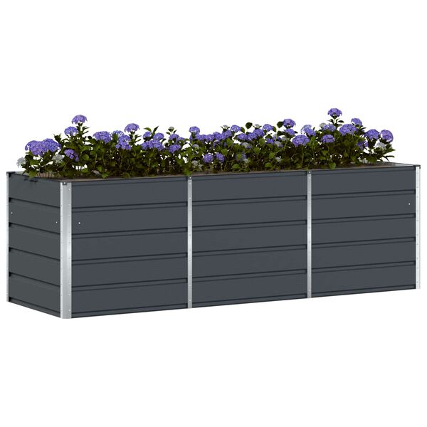 vidaXL Planter Anthracite 240 x 80 x 75 cm Steel