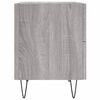 vidaXL Bedside Cabinet Set of 2 Gray sonoma Engineered wood, iron