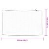 vidaXL Trailer Net with Elastic Rope White 8.2x4.9' PP