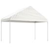 vidaXL Gazebo With Roof White Polyethylene, Steel Large Modular