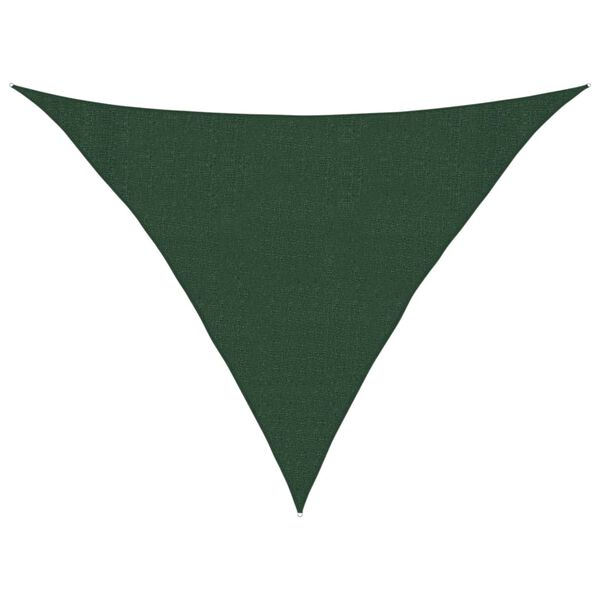 vidaXL Sunshade Sail 1.75 oz/ft&sup2; Dark Green 9.8x9.8x13.8' HDPE