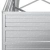 vidaXL Garden Raised Bed Silver Galvanized Steel Large