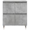 vidaXL Sideboard Set of 3 Concrete Grey Engineered wood, Metal Large
