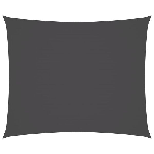 vidaXL Sunshade Sail Oxford Fabric Rectangular 13.1x19.7' Anthracite